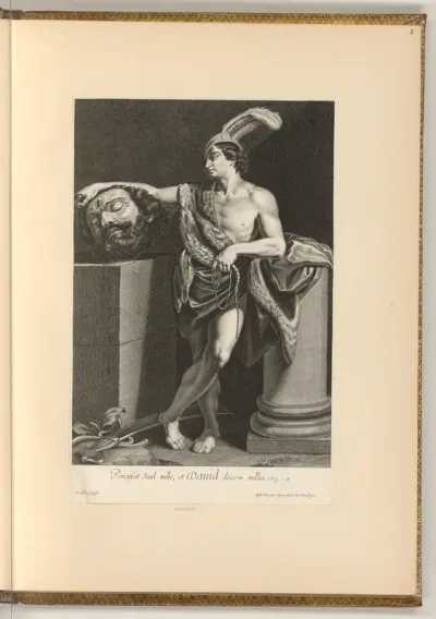 David mit dem Kopf des Goliath