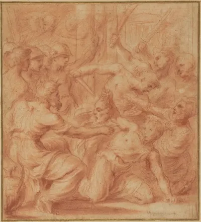 David Offering the Head of Goliath to King Saul