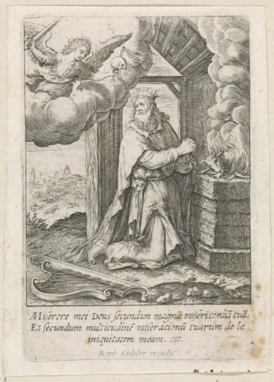 David offert aan God