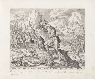 David onthoofdt Goliat