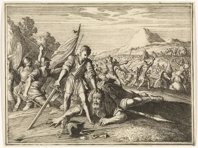 David onthoofdt Goliath