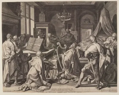 David Playing the Harp