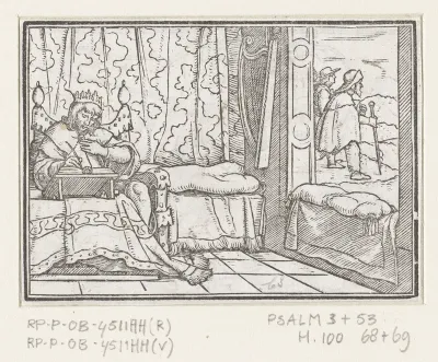 David schrijft psalmen