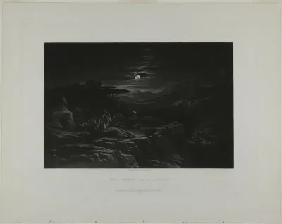 David Spareth Saul at Hachilah, from Illustrations of the Bible