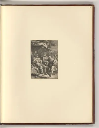 David übergibt Goliaths Haupt dem König Saul