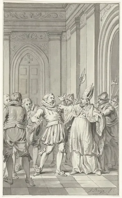David van Bourgondië, Bisschop van Utrecht, ontneemt Reinoud II van Brederode de versierselen van de orde van het Gulden Vlies, 1470