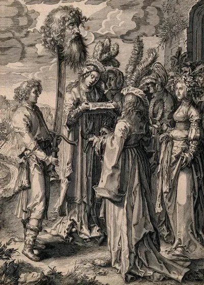 David with the head of Goliath on his sword