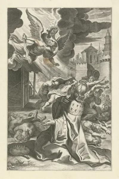 David ziet de engel des doods