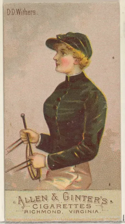 D.D. Withers, from the Racing Colors of the World series (N22b) for Allen & Ginter Cigarettes