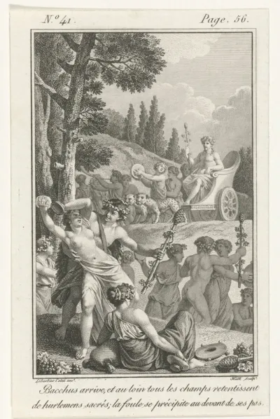 De aankomst van Bacchus