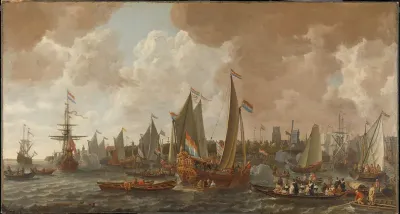 De aankomst van koning Karel II van Engeland te Rotterdam, 24 mei 1660