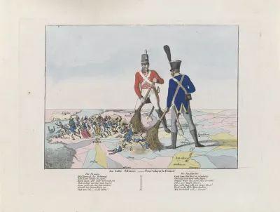 De Alliantie veegt Frankrijk schoon, 1815