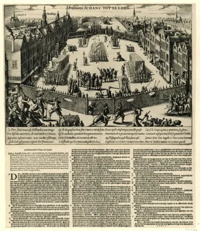 De arminiaanse schans te Leiden, 1618