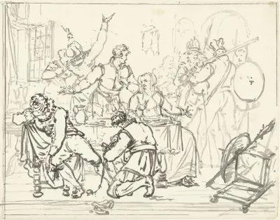 De arrestatie van Pieter Dirksz. Hasselaer