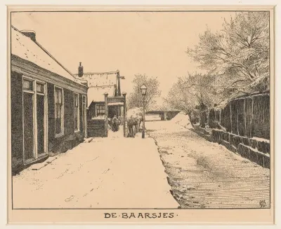 De Baarsjes te Amsterdam, in de winter