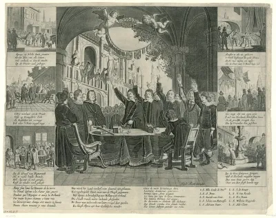 De beëdiging van de Vrede van Munster, 1648