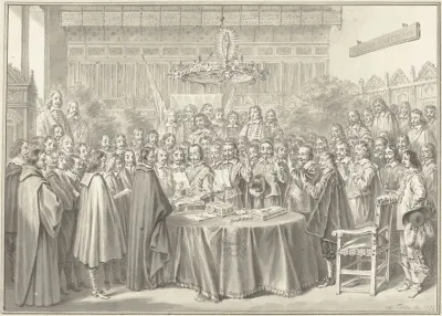 De beëdiging van de Vrede van Munster, 1648