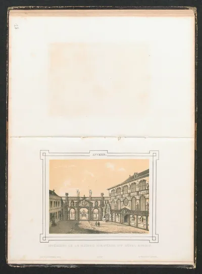 De binnencour van de Maison Hilwerue of Rubenshuis te Antwerpen