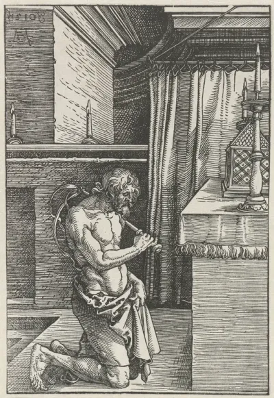 De boetvaardige man (koning David?)