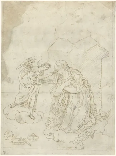 De boetvaardige Maria Magdalena ten hemel varend