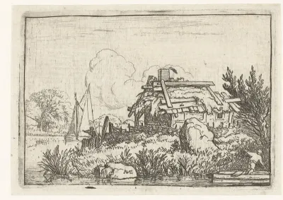 De bouwvallige hut