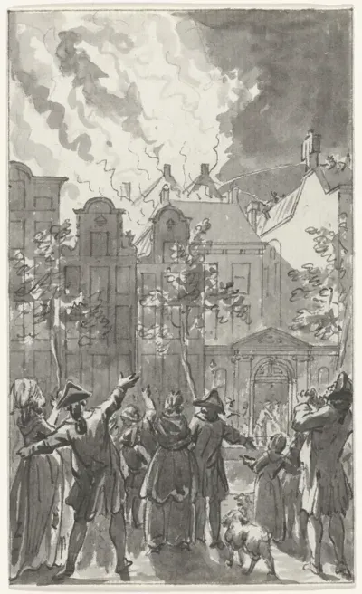 De brand in de schouwburg aan de Keizersgracht te Amsterdam, 11 mei 1772