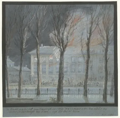 De brand in het huis van de Franse Ambassadeur te Den Haag, 27 maart 1782