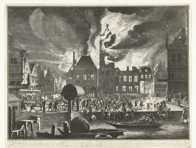 De brand in het Oude Stadhuis van Amsterdam, 1652