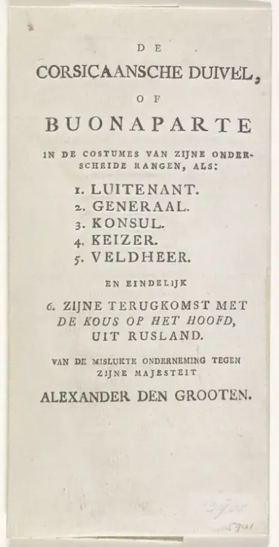 De Corsicaanse Duivel, 1813