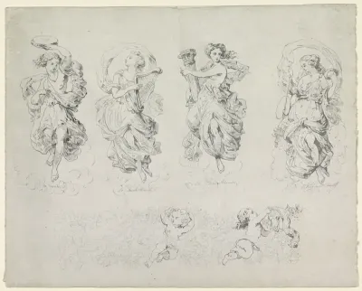 De danskunst, De dichtkunst, De Bouwkunde, De schilderkunst