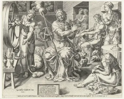 De Deugdzame vrouw spint