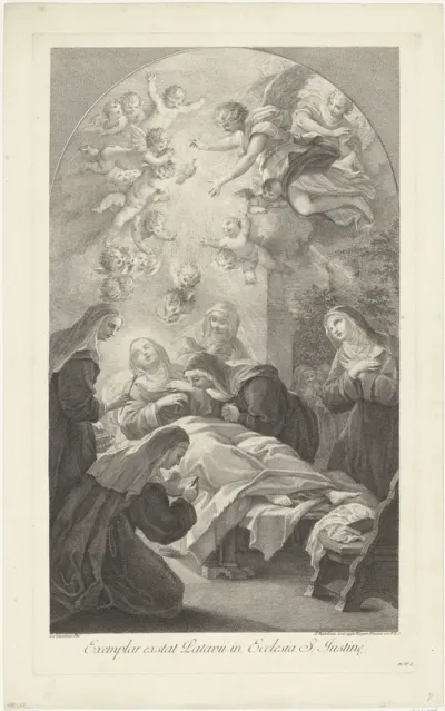 De dood van de heilige Scholastica
