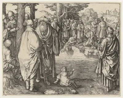 De doop van Christus in de Jordaan