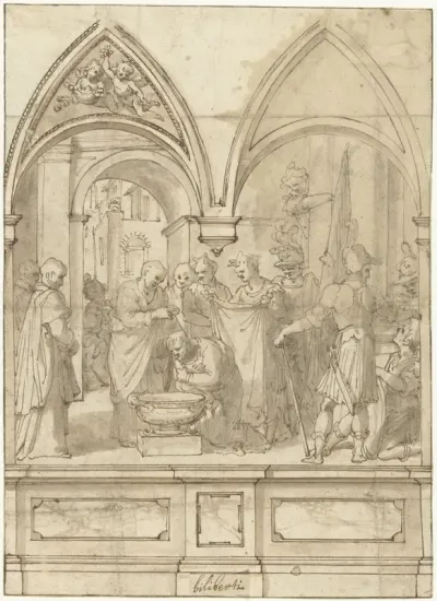 De doop van de centurio, door Petrus