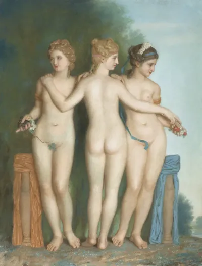 De drie Gratiën naar het antieke Romeinse beeld in de Borghese verzameling te Rome