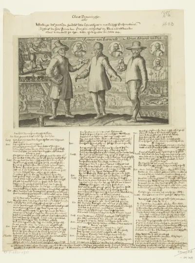 De drie hoofdrolspelers in de samenzwering tegen Maurits, 1623