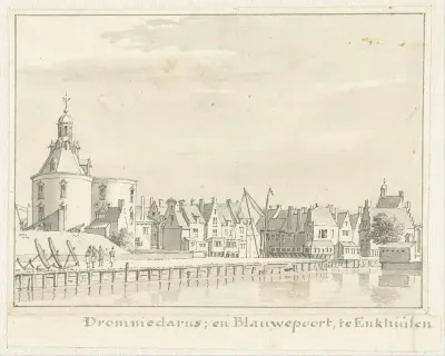 De Drommedaris en Blauwepoort te Enkhuizen