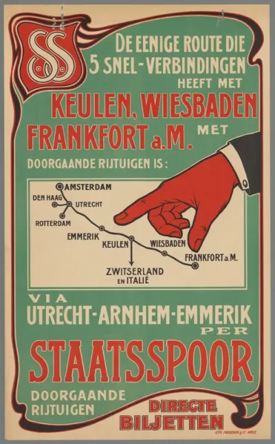 De eenige route die 5 snel-verbindingen heeft met Keulen Wiesbaden (...)