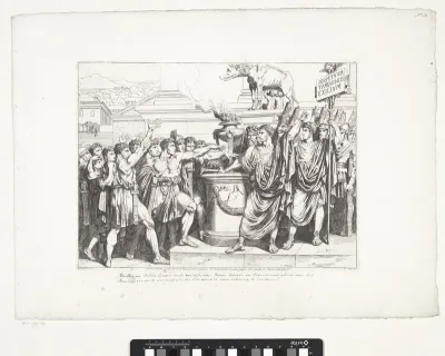 De eerste consuls zweren de Tarquinii voor eeuwig uit Rome te verbannen