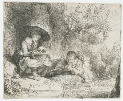 De fluitspeler