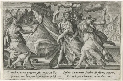 De Furiën bezoeken Tereus en Procne tijdens hun huwelijksnacht