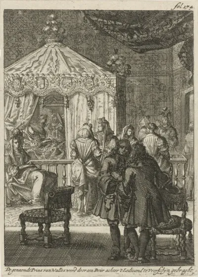 De geboorte van de prins van Wales, 1686