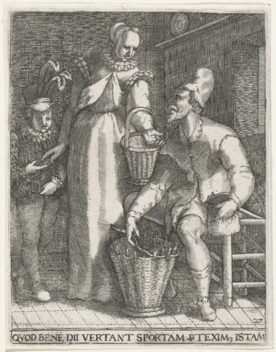 De gemolken mandenvlechter