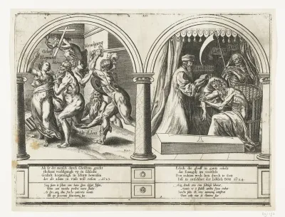De gerechtvaardigde Mens op de proef gesteld en de dood van de Mens