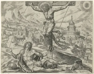 De gewonde Mens genezen door Christus' bloed