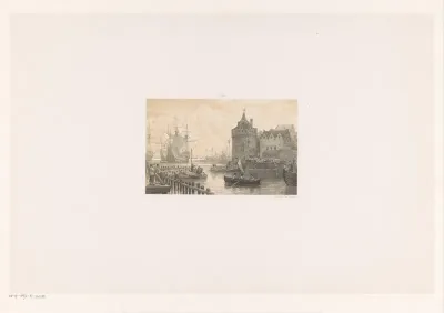 De graaf van Bossu begeeft zich aan den Schrijershoek aan boord der Inquisitie, op den 12n September 1573