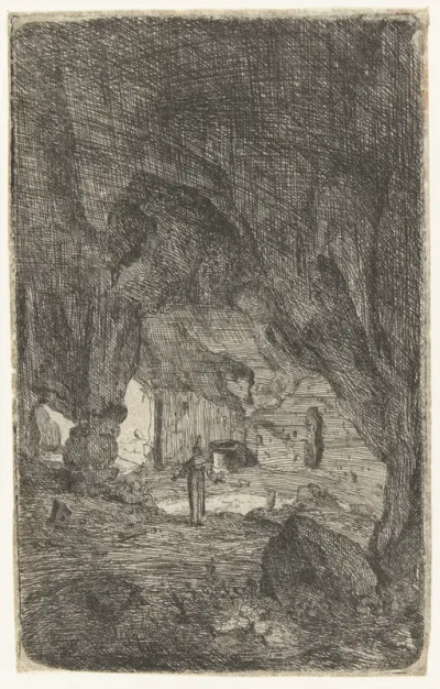 De grot te Valmontane.