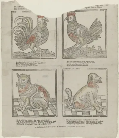 De haan [zal 's morgens het huisgezin opwekken] (...)