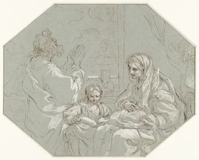 De heilige Anna leert Maria lezen