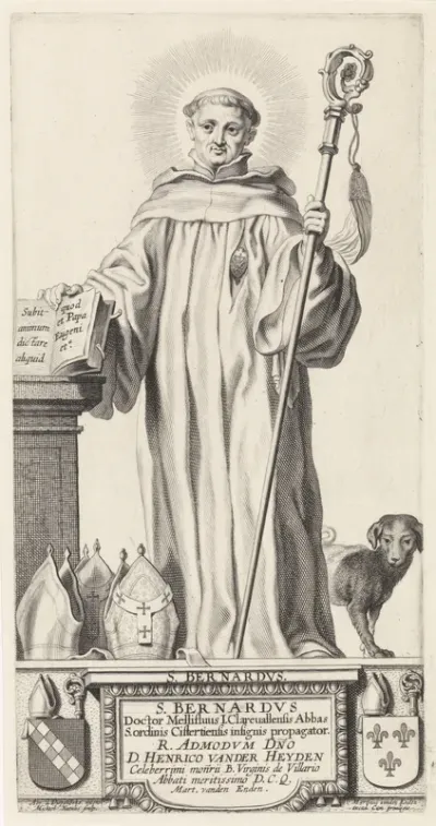 De heilige Bernardus van Clairvaux